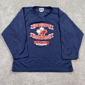 Vintage Okay Sport International Hockey Academy Jersey Mens Small Blue